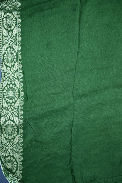 ORANGE &amp; GREEN- MONA SILK SAREE