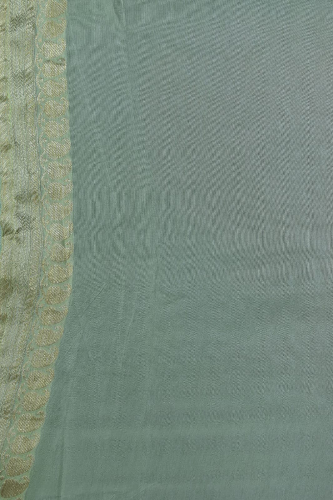 PISTA GREEN&amp; GOLD- MONA SILK SAREE