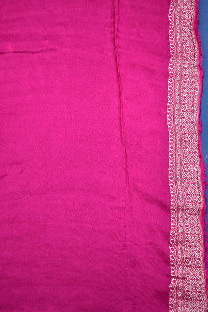 NAVY BLUE&amp; PINK- MONA SILK SAREE