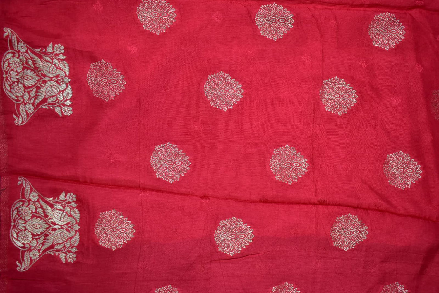 ORANGE&amp; GREEN- MONA SILK SAREE