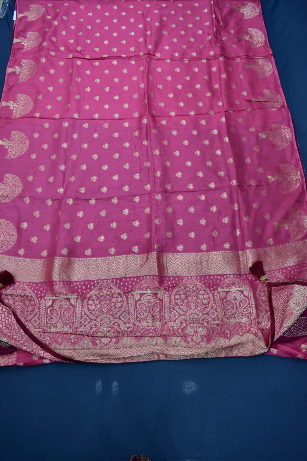 LIGHT PURPLE&amp; MAROON- MONA SILK SAREE
