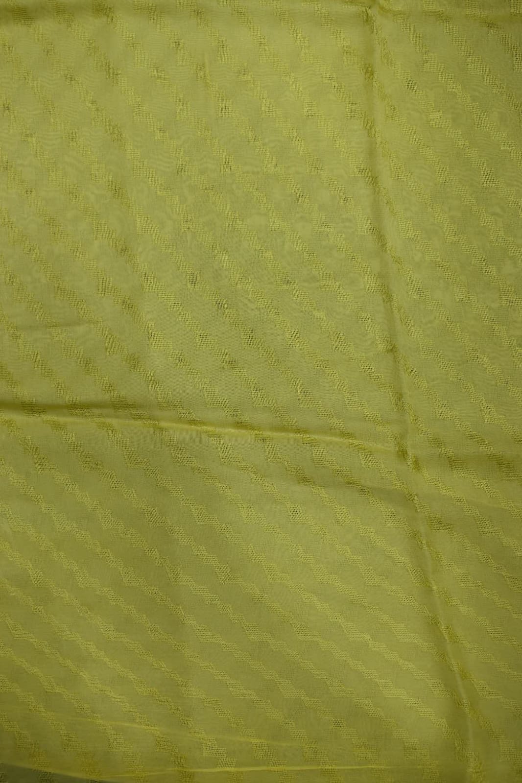LEMON YELLOW-GEORGETTE SAREER WITH SHIOBORI TIE &amp; DIE