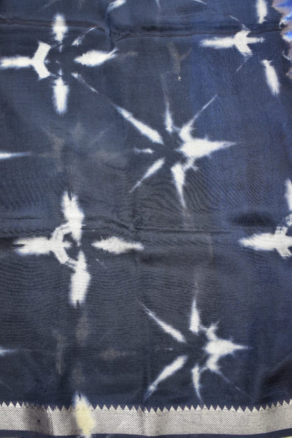 INDIGO BLUE- MANGALAGIRI SHIBORI SAREE
