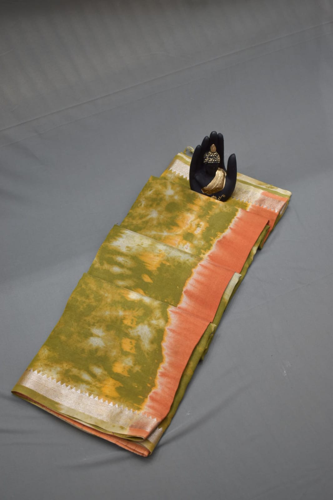 PASTEL GREEN- MANGALAGIRTI SHIBORI SAREE