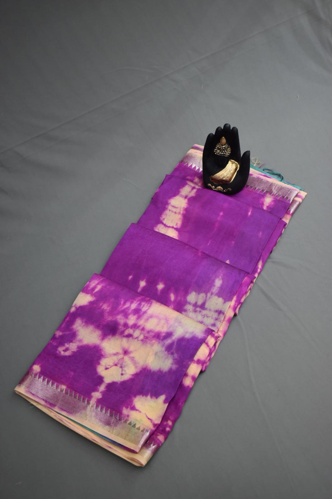PURPLE- MANGALAGIRI SHIBORI SAREE