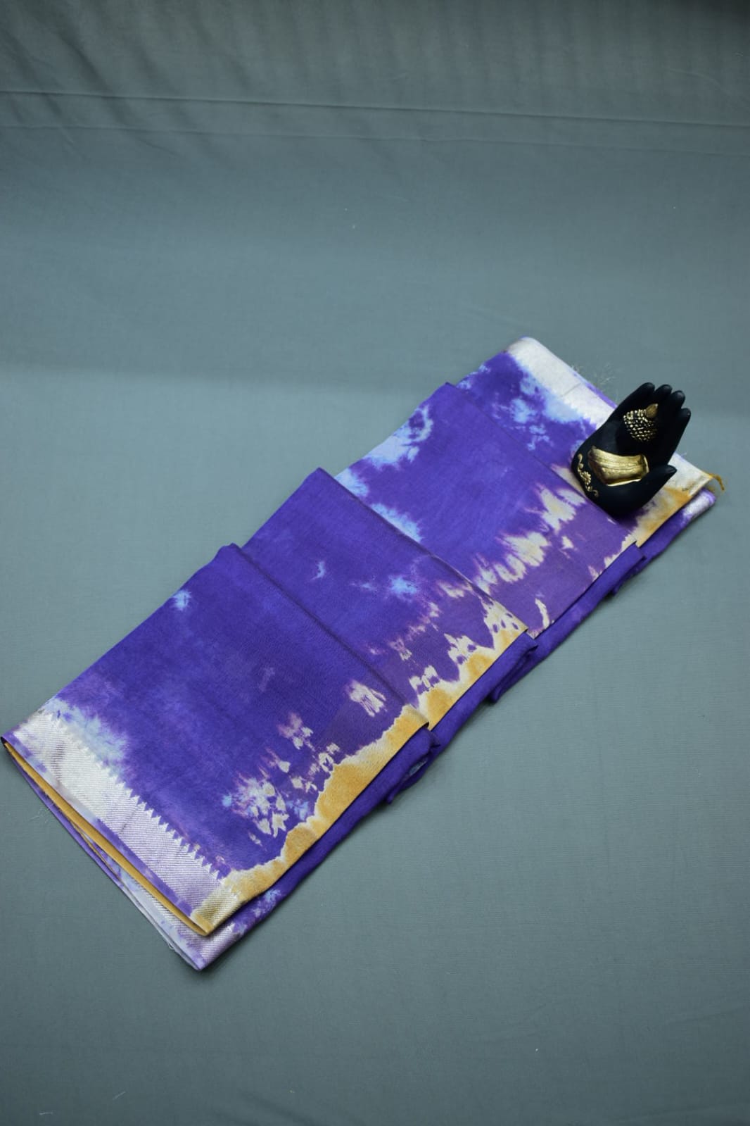 VIOLET- MANGALAGIRI SHIBORI SAREE