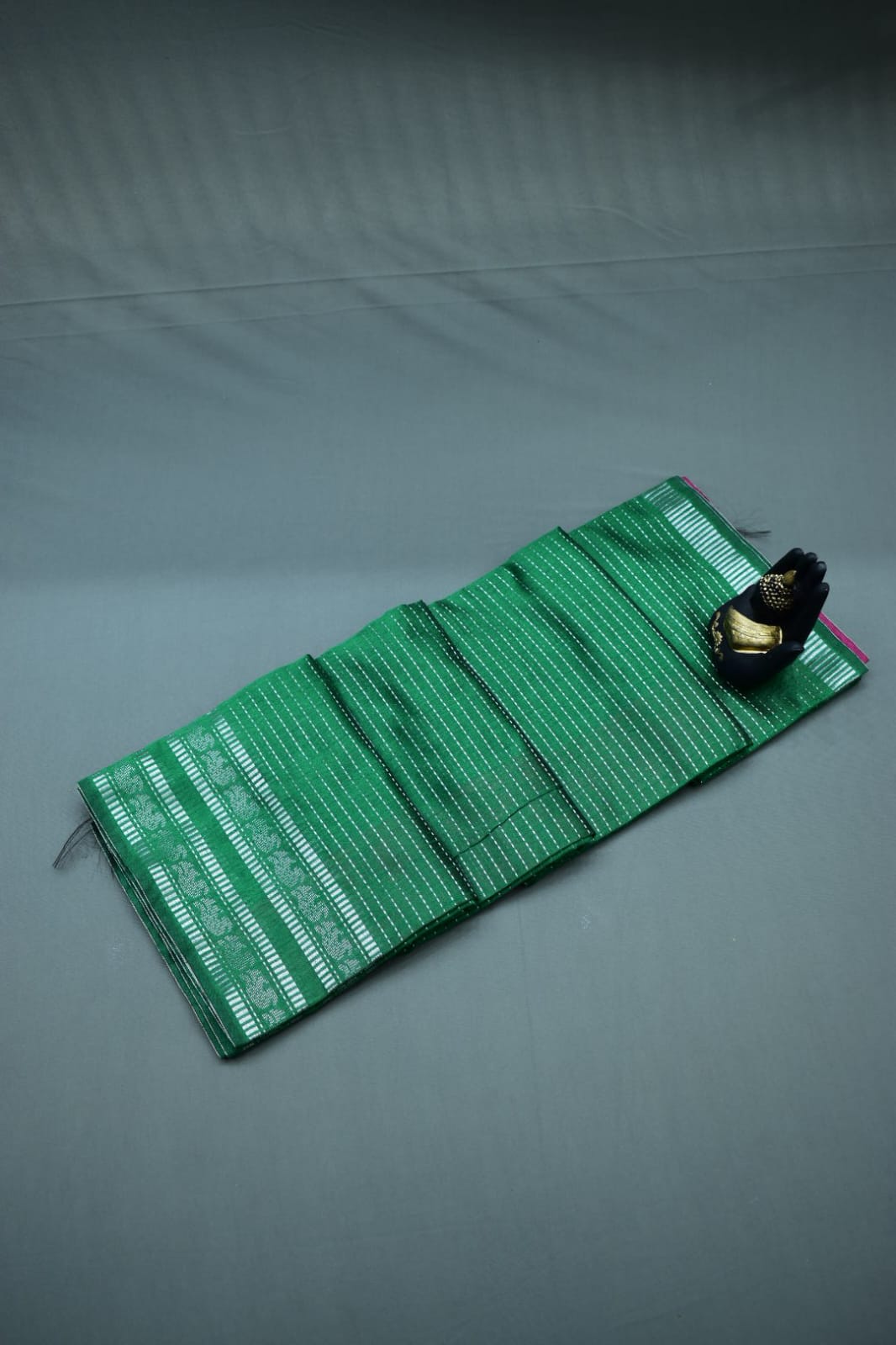 GREEN- DUPIYANA FANCY SAREES
