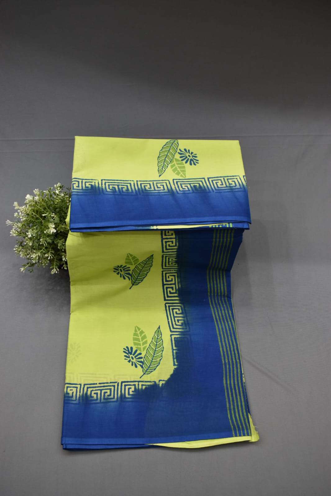 PARROT GREEN- PMR COTTON SAREE