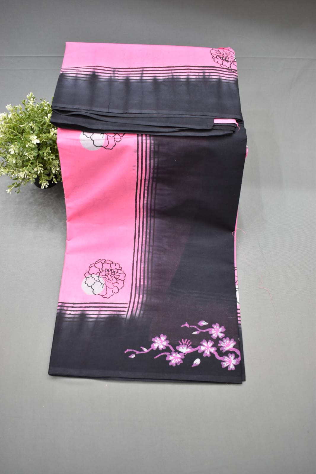 LIGHT PINK- PMR COTTON SAREE