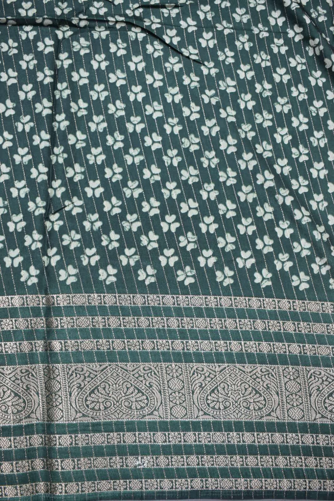 PASTEL GREEN- KALAMKARI PRINT CHANDERI SAREE