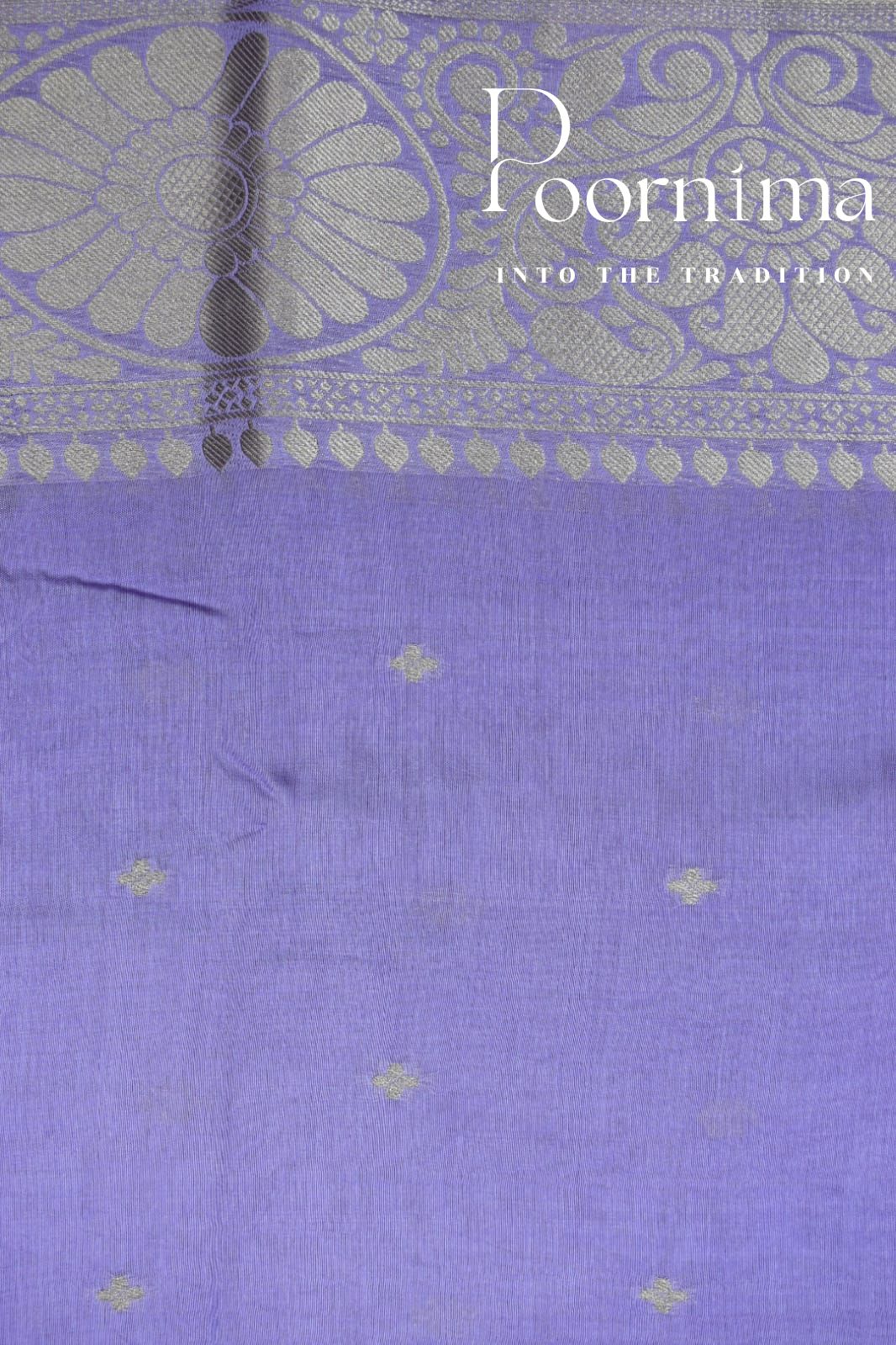 LIGHT VIOLET- FANCY SAREE WITH BLOUSE PIECE