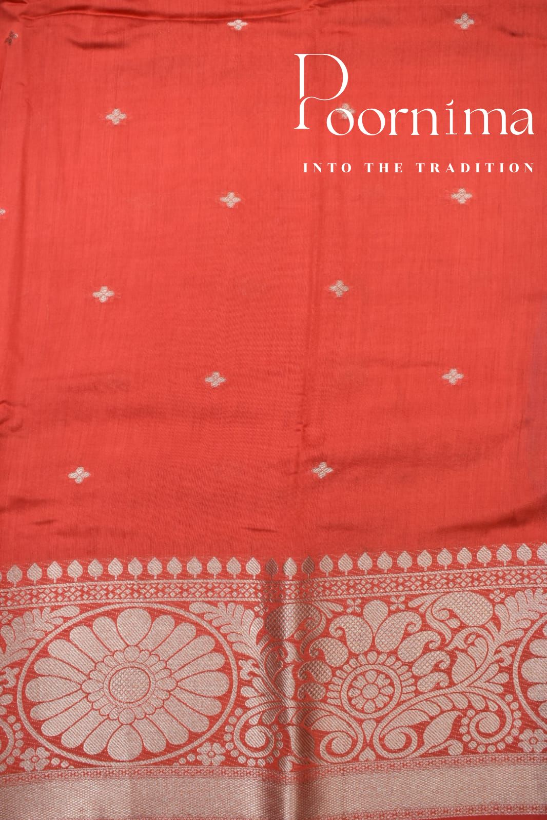 LIGHT ORANGE- FANCY SAREE WITH BLOUSE PIECE