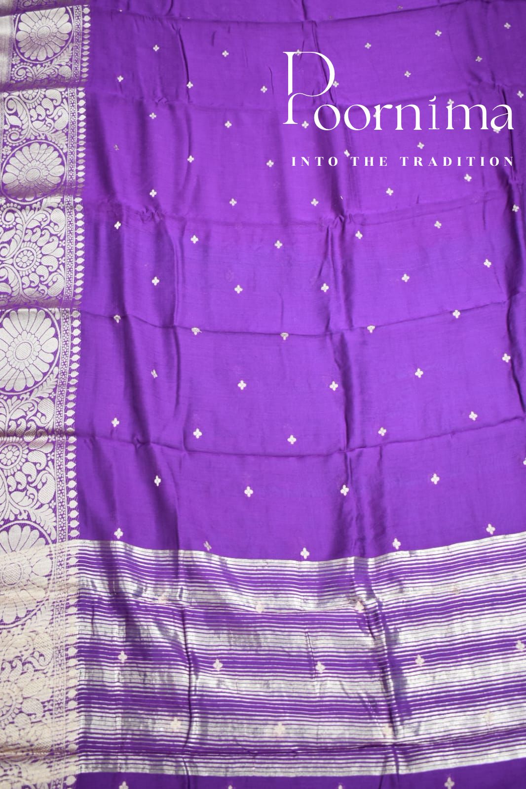 BRIGHT PURPLE- FANCY SAREE WITH BLOUSE PIECE