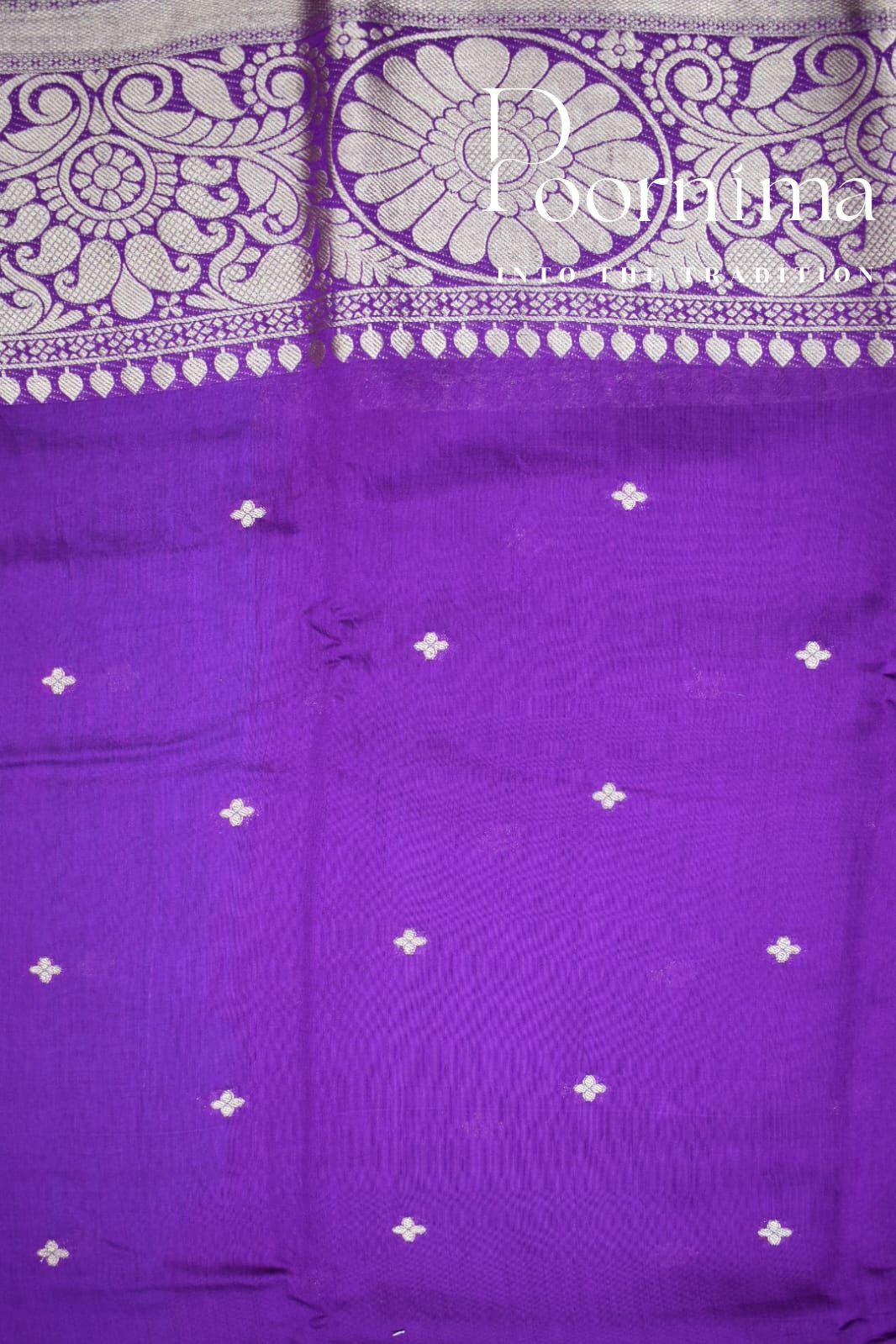 BRIGHT PURPLE- FANCY SAREE WITH BLOUSE PIECE