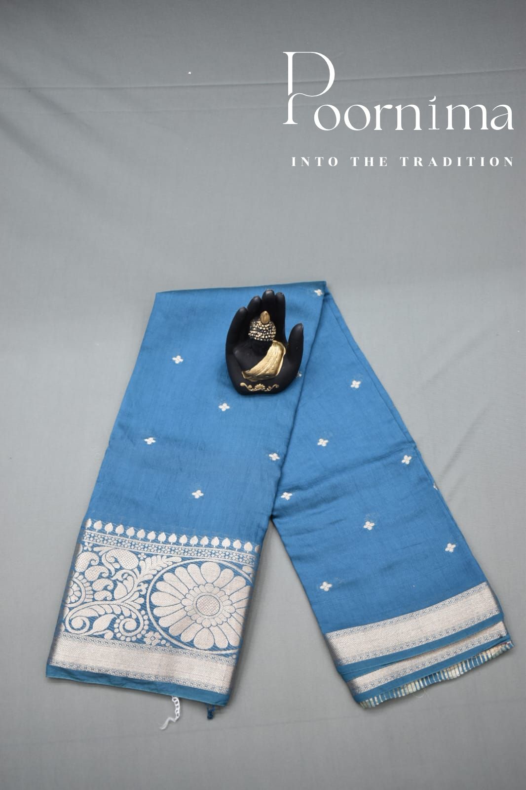 PEACOCK- FANCY SAREE WITH BLOUSE PIECE