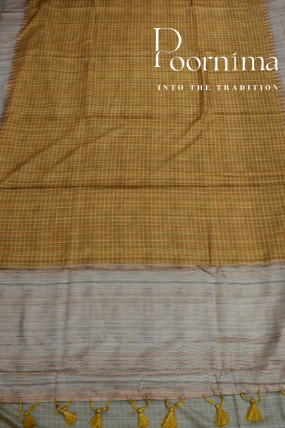 YELLOW- FANCY SAREE WITH BLOUSE PIECE