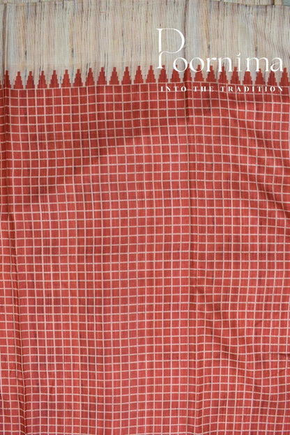 ORANGE- FANCY SAREE WITH BLOUSE PIECE