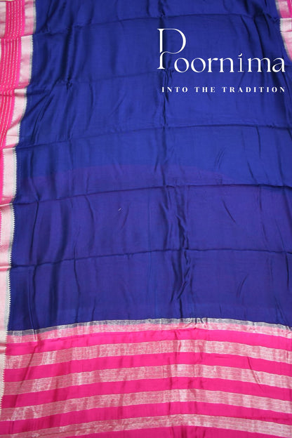 PUEPLE- FANCY SAREE WITH BLOUSE PIECE