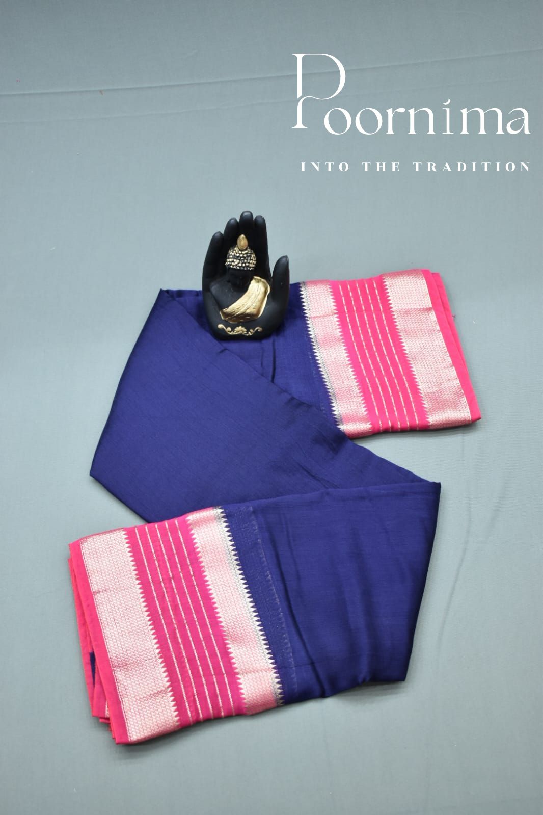 PUEPLE- FANCY SAREE WITH BLOUSE PIECE