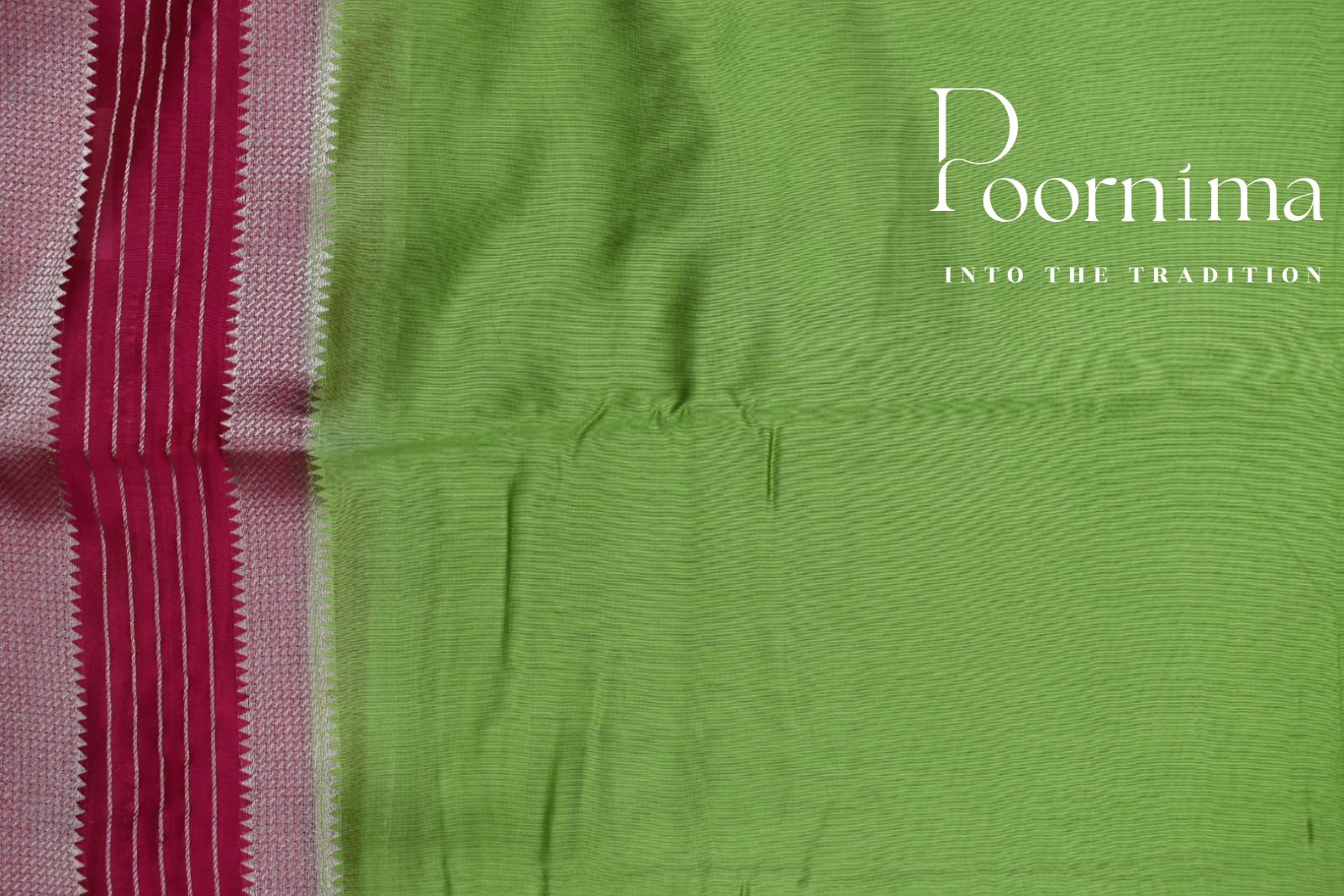 PARROT GREEN- FANCY SAREE WITH BLOUSE PIECE