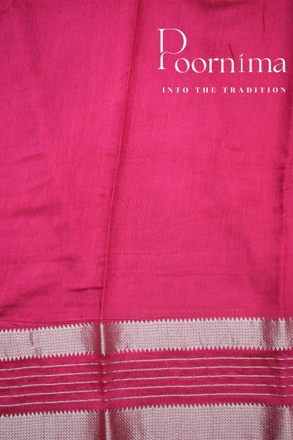 PARROT GREEN- FANCY SAREE WITH BLOUSE PIECE