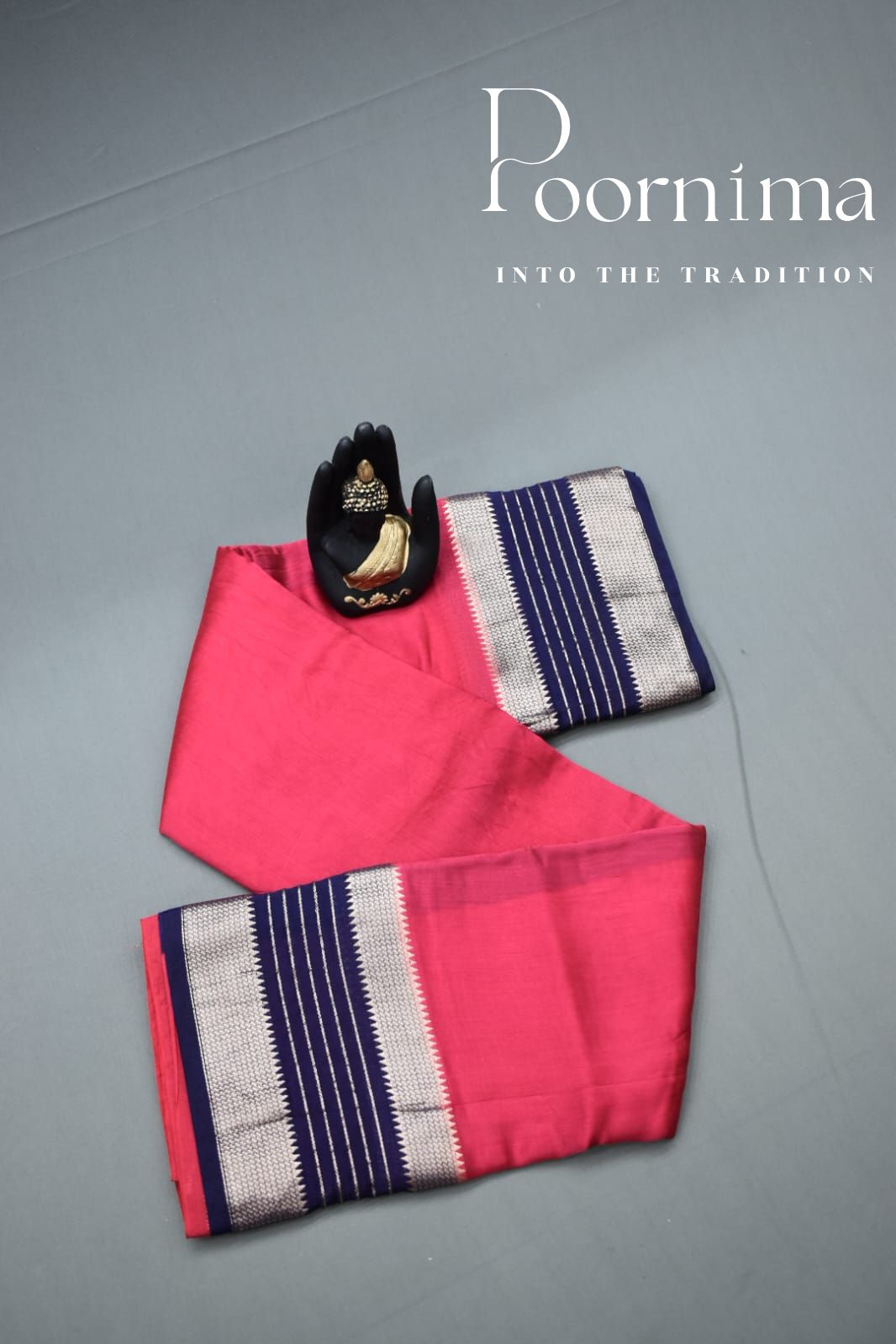 DARK PINK- FANCY SAREE WITH BLOUSE PIECE