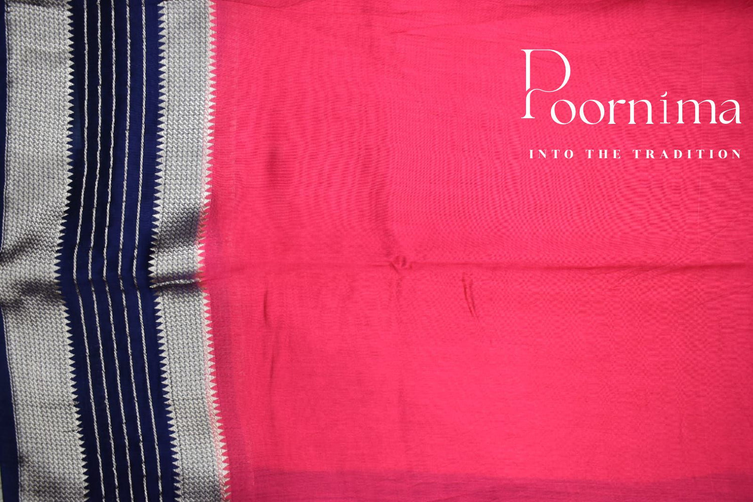 DARK PINK- FANCY SAREE WITH BLOUSE PIECE