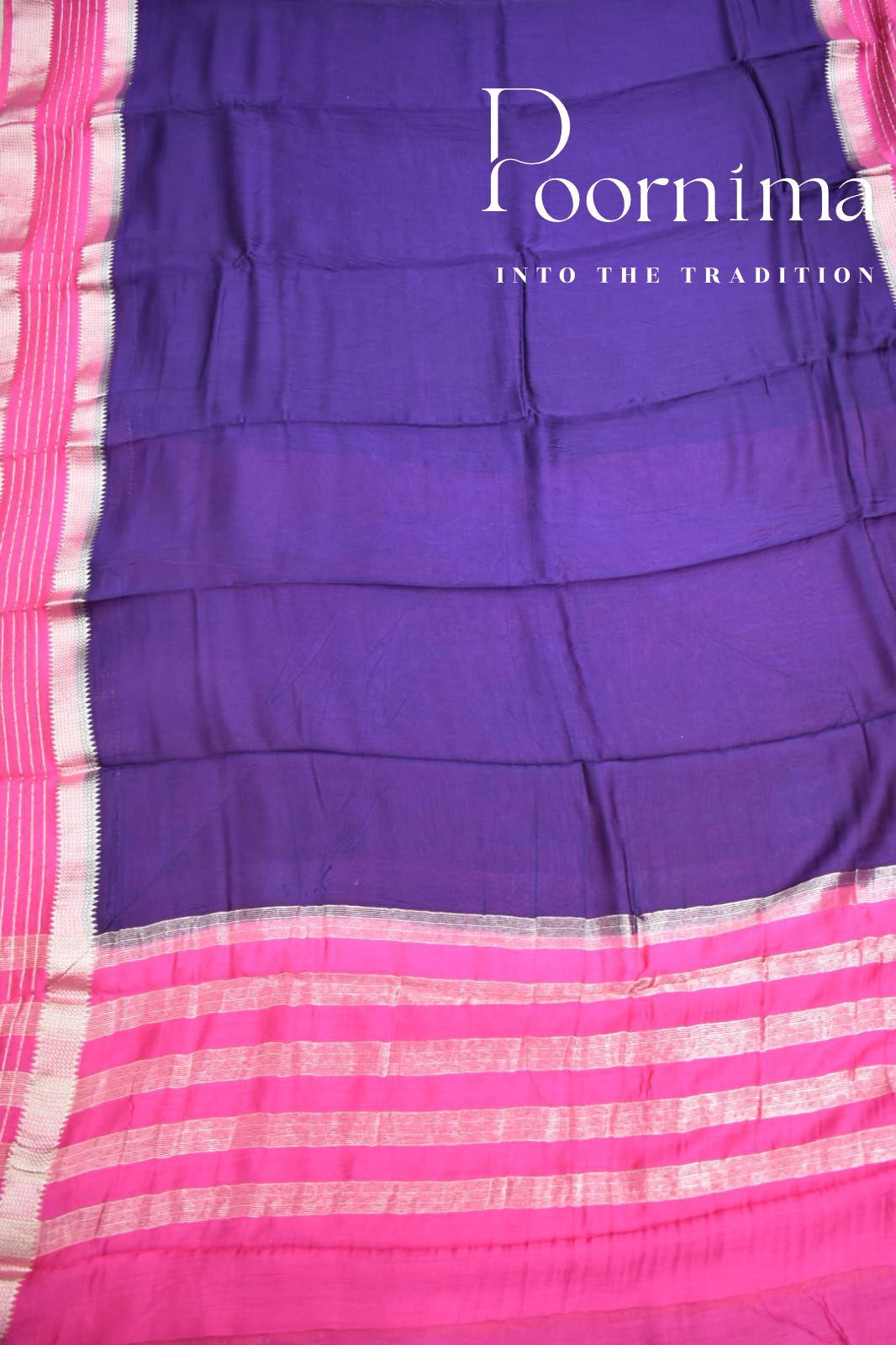 NAVY BLUE- FANCY SAREE WITH BLOUSE PIECE