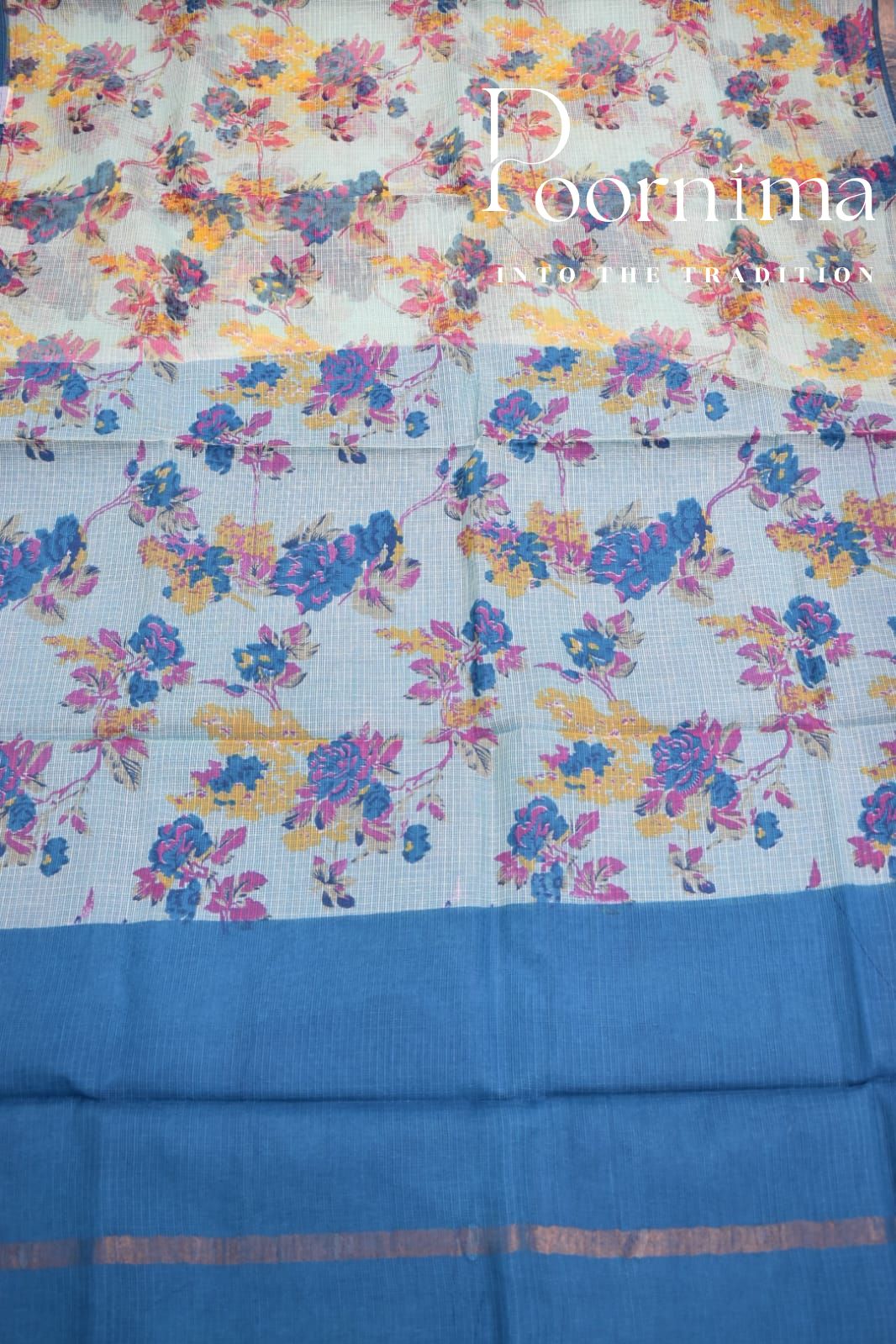 MINT GREEN- JP KOTA SAREE WITH BLOUSE PIECE