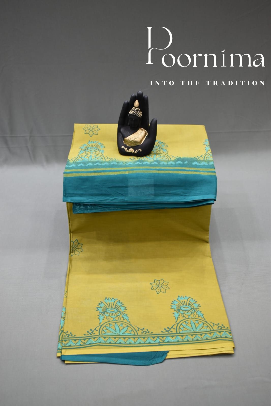 OLIVE GREEN- PMR COTTON SAREE