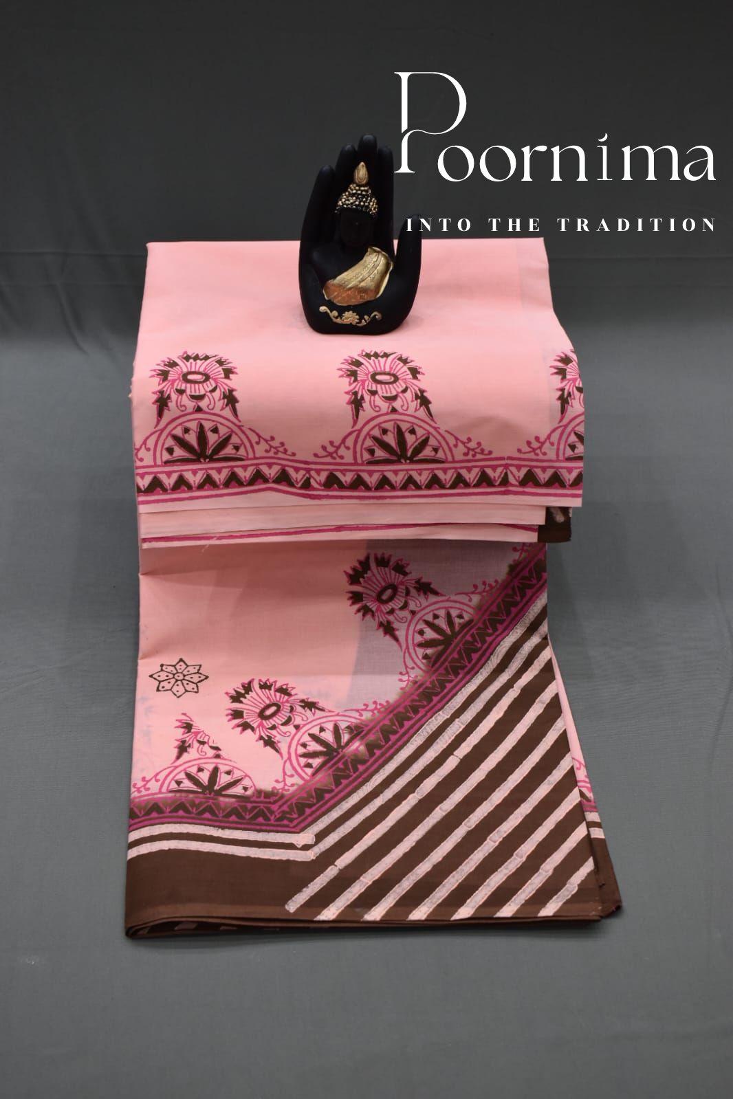 SALMON PINK- PMR COTTON SAREE