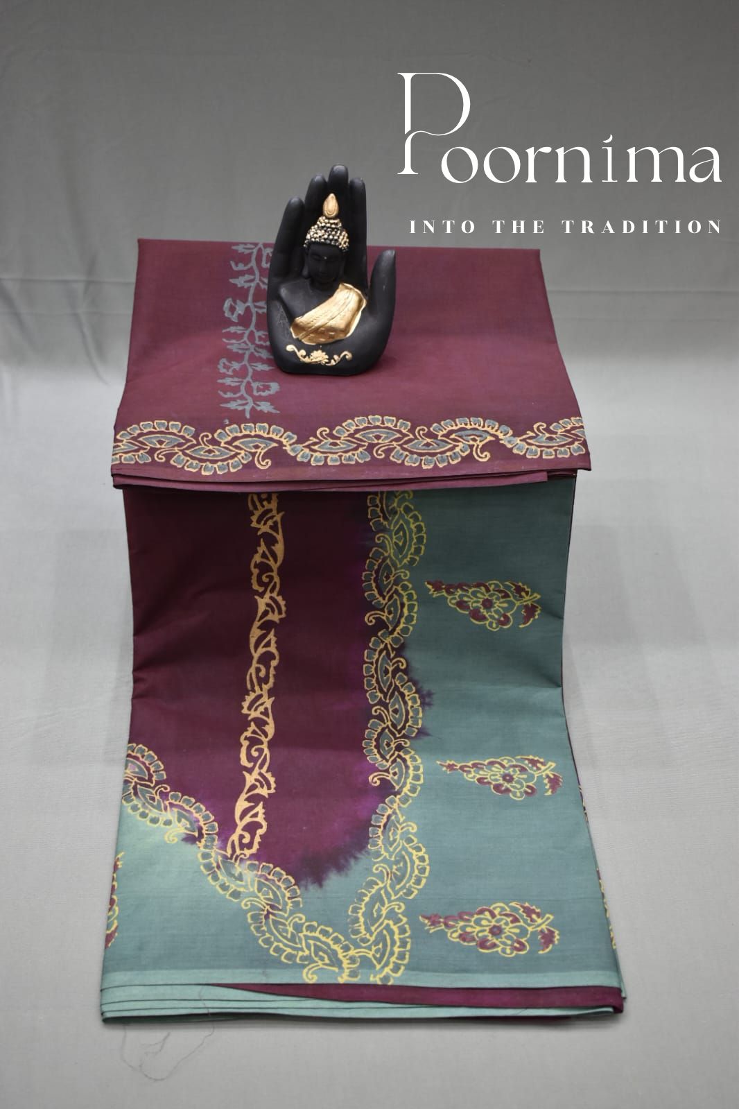 BURGUNDY- PMR COTTON SARERE