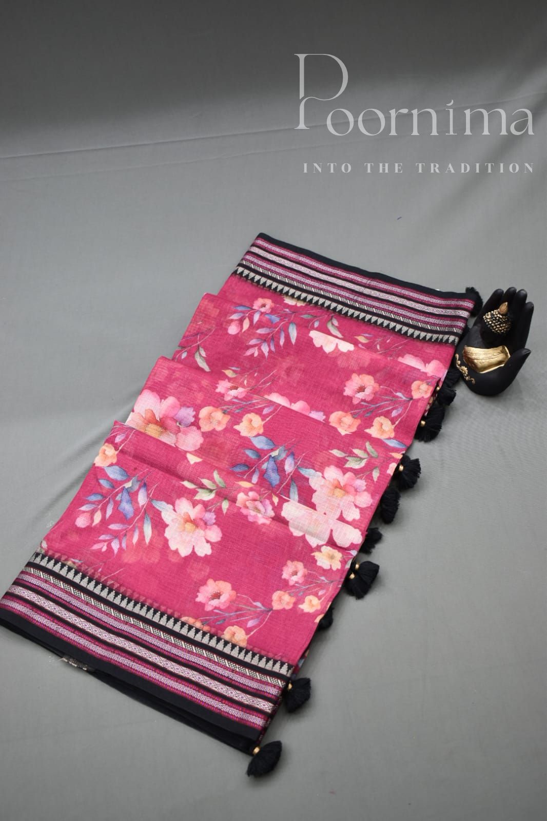 DARK PINK-KOTA VIDARBHA BORDER SAREE