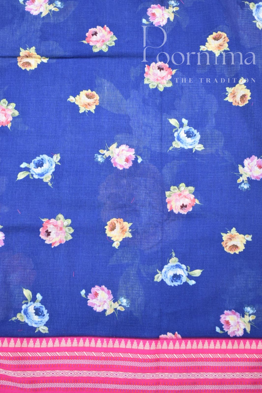 BLUE-KOTA VIDARBHA BORDER SAREE