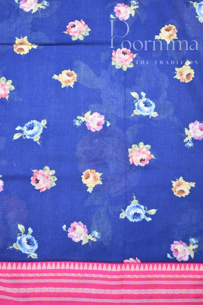 BLUE-KOTA VIDARBHA BORDER SAREE