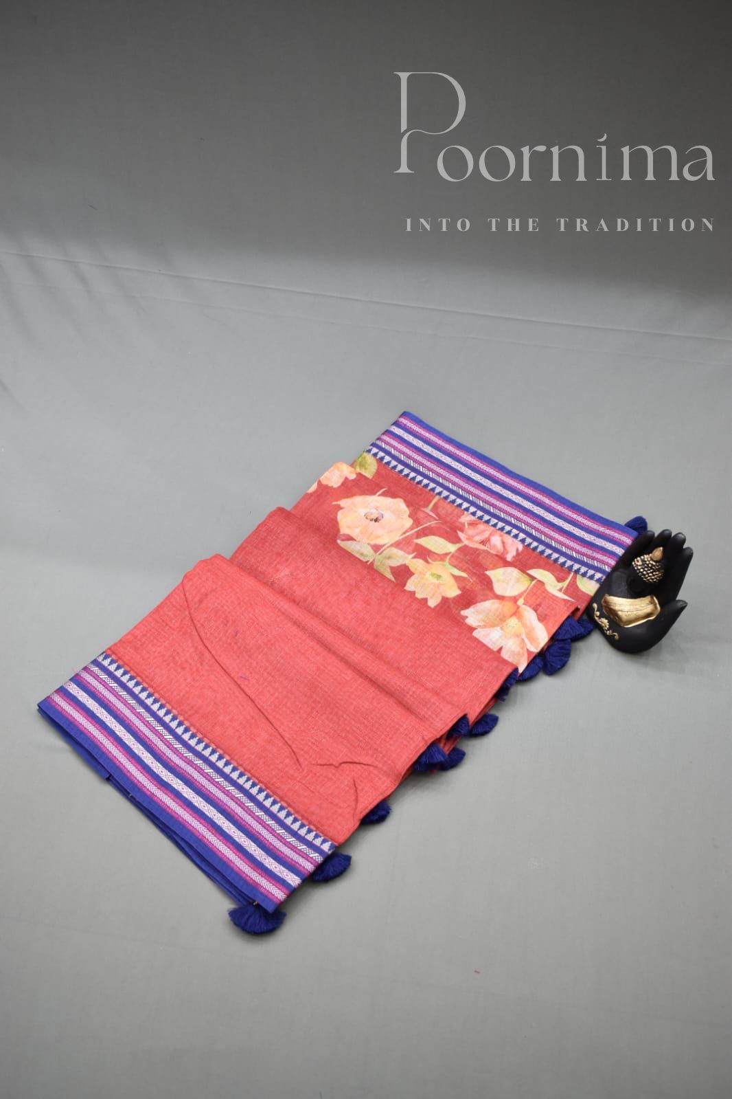 MAROON-KOTA VIDARBHA  BORDER SAREES