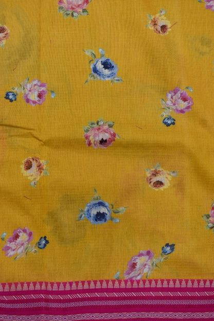 YELLOW-KOTA VIDARBHA  BORDER SAREES