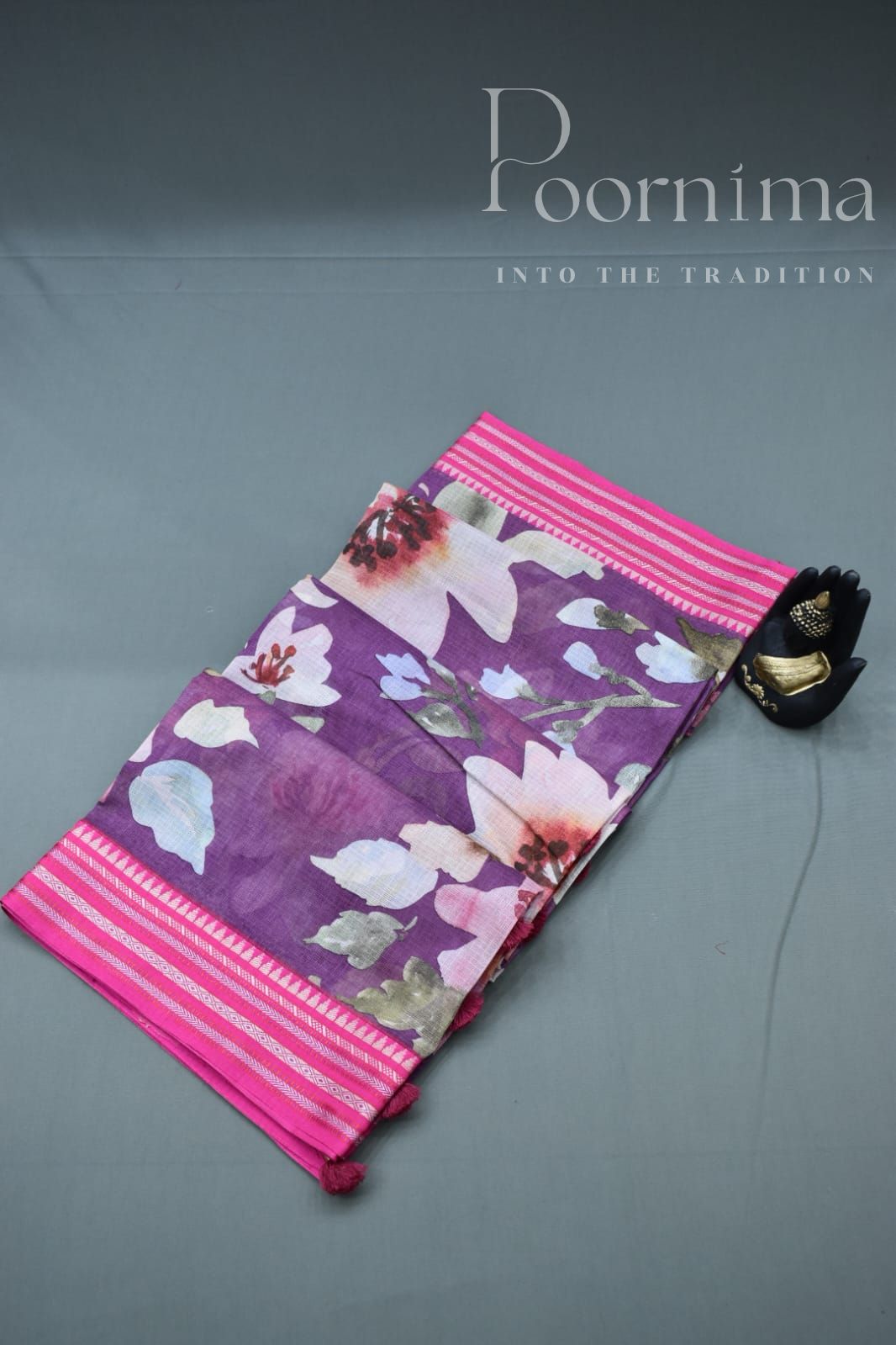 LIGHT VIOLET-KOTA VIDARBHA  BORDER SAREES