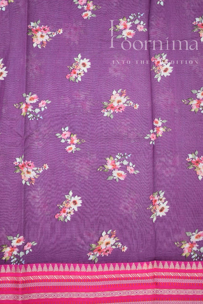 LIGHT VIOLET-KOTA VIDARBHA  BORDER SAREES