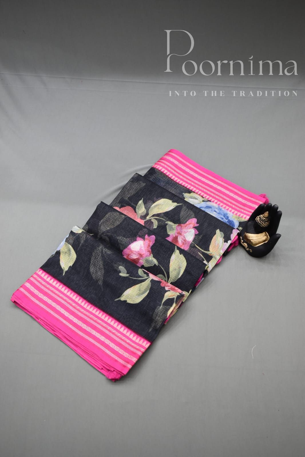 BLACK-KOTA VIDARBHA  BORDER SAREES