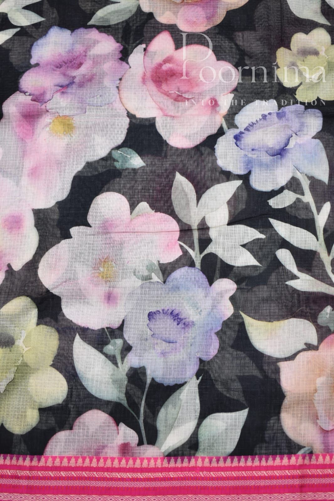 BLACK-KOTA VIDARBHA  BORDER SAREES