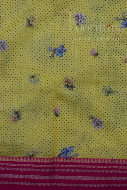YELLOW- KOTA VIDARBHA BORDER SAREE