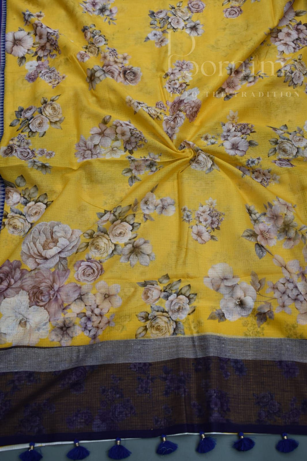 YELLOW- KOTA VIDARBHA BORDER SAREE