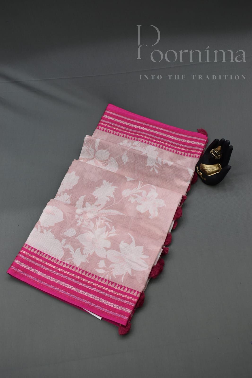 LIGHT PINK- KOTA VIDARBHA BORDER SAREE