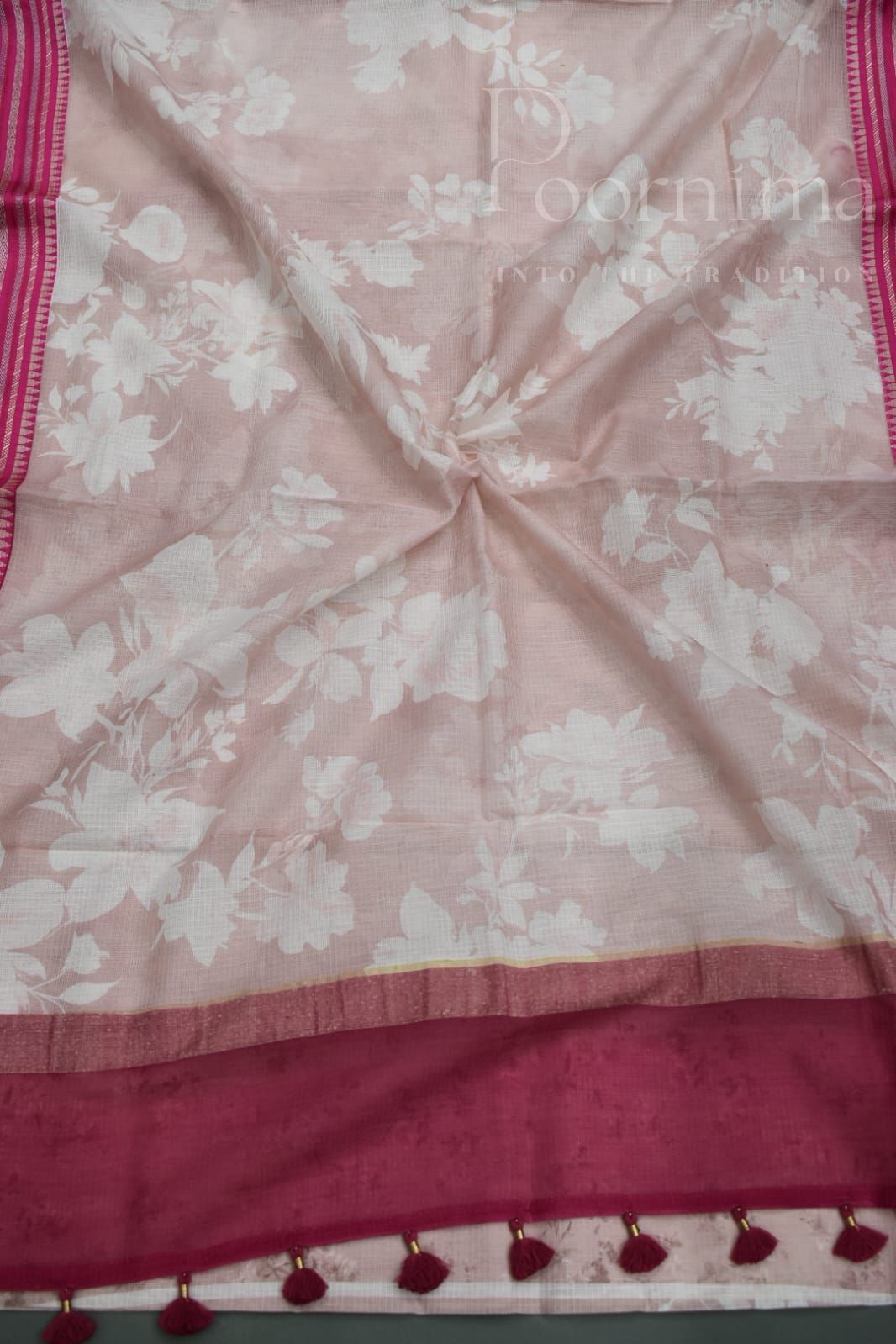 LIGHT PINK- KOTA VIDARBHA BORDER SAREE