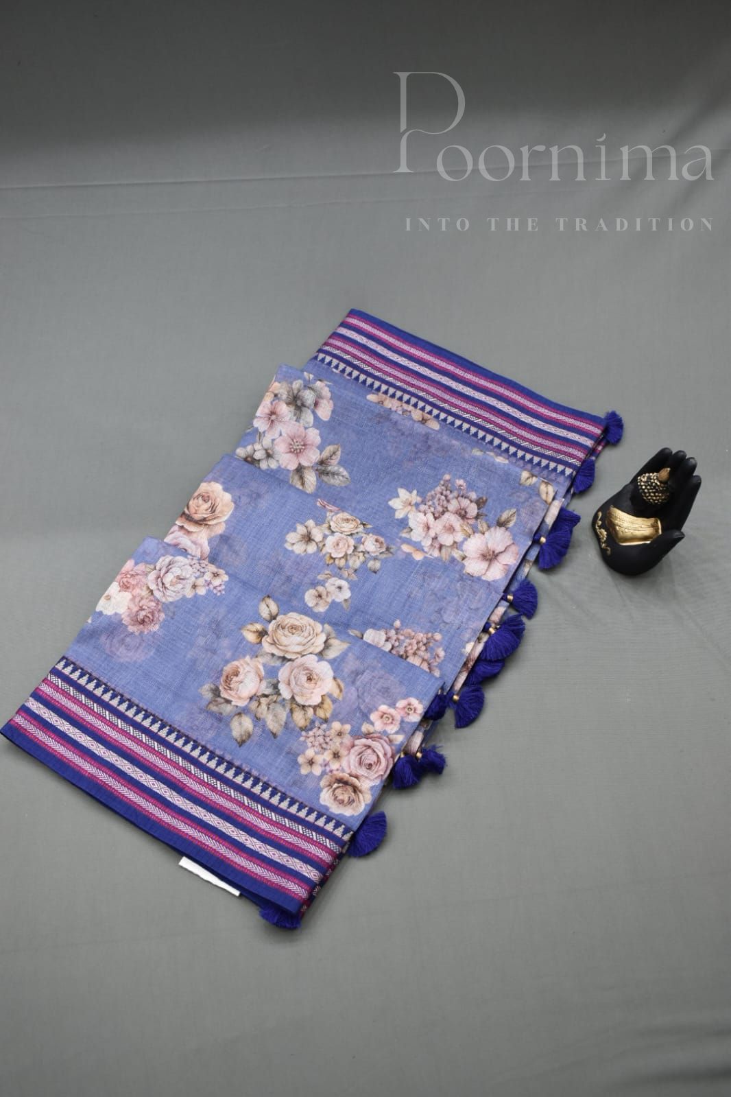 BLUE- KOTA VIDARBHA BORDER SAREE