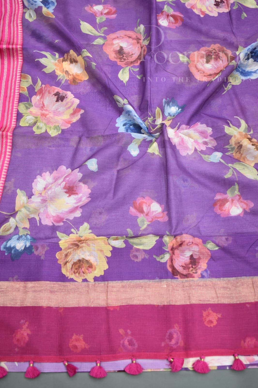 PURPLE- KOTA VIDARBHA BORDER SAREE