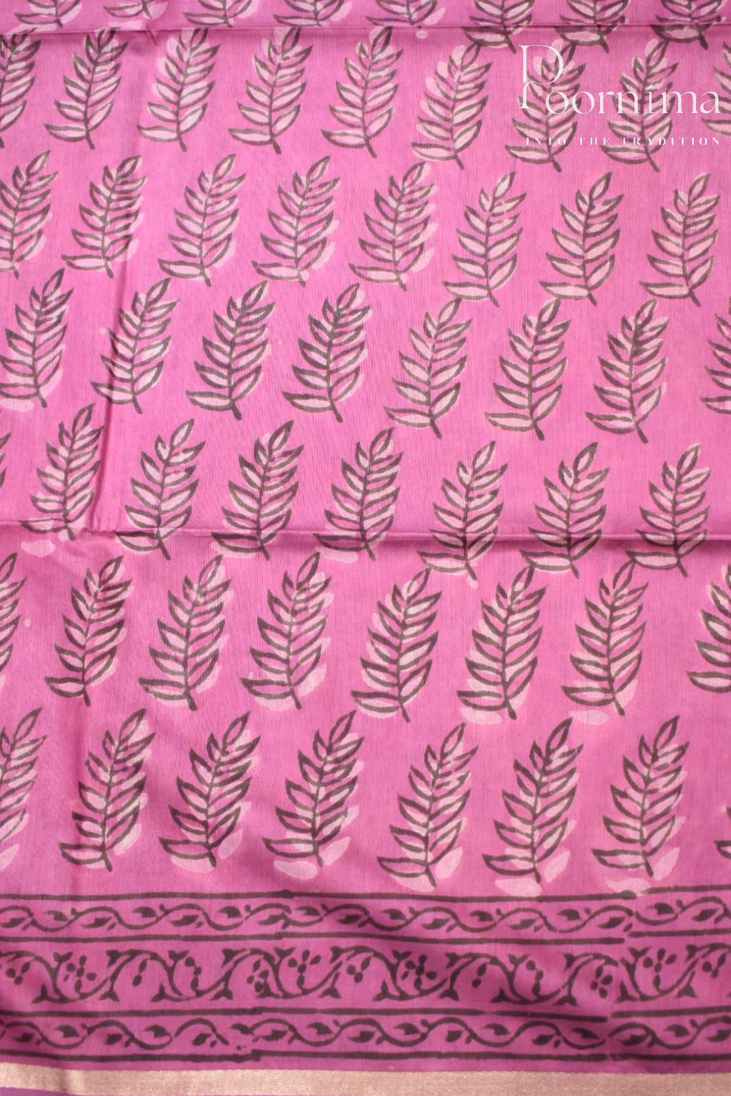PINK-COTTON SILK SAREE