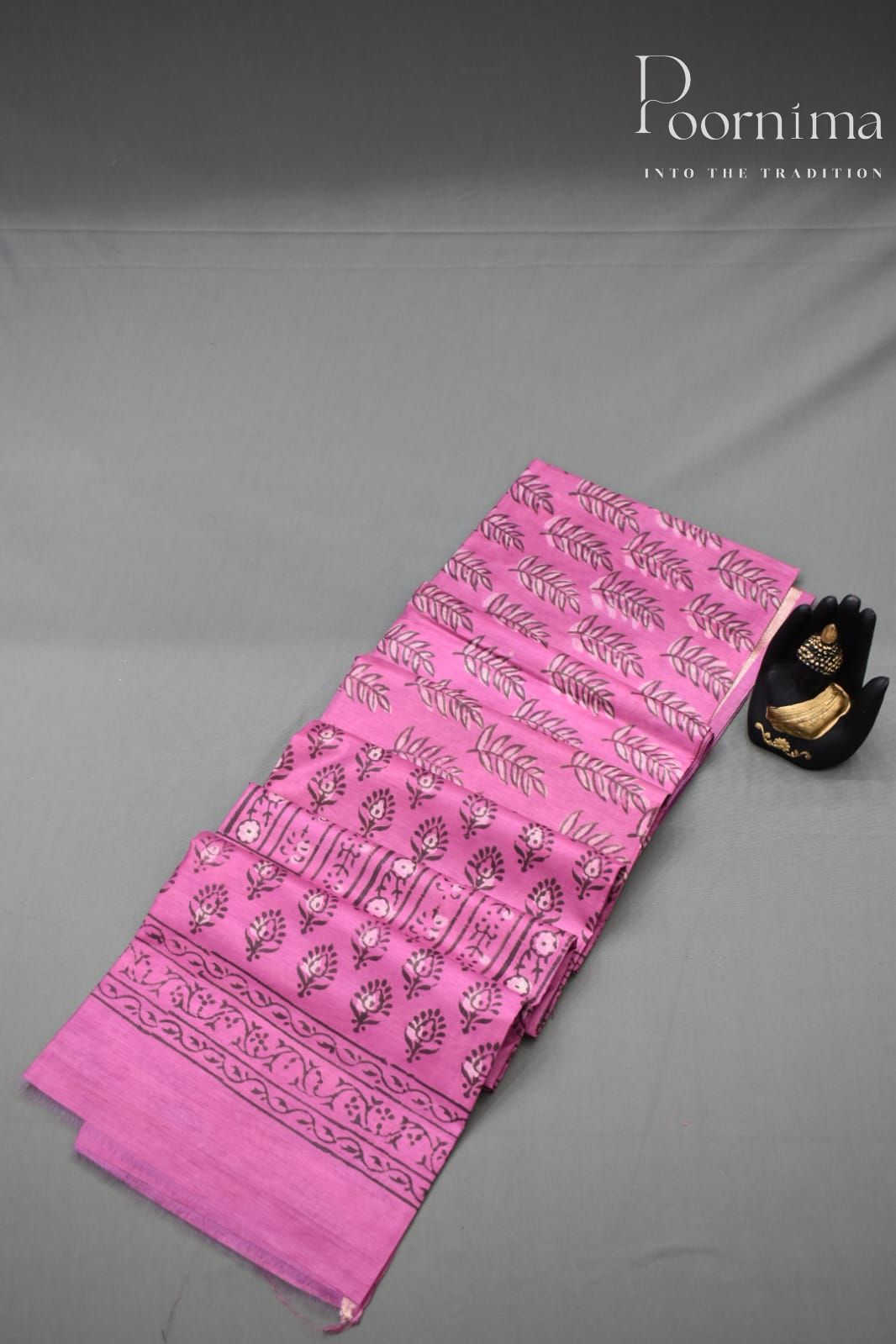 PINK-COTTON SILK SAREE