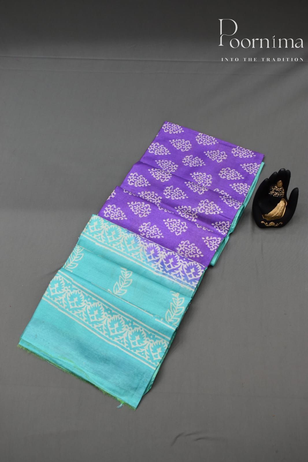 BLUE- COTTON SILK SAREE